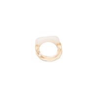 Transparent Resin Lady Simple Niche Design Sense Ring main image 6