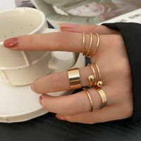 New Creative Simple Spiral Three-dimensional Cross Tail Ring 5-piece Set main image 2