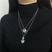 Fashion New Sweater Chain Heart Hip-hop Trend Cool Skull Clavicle Chain main image 4