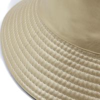 Retro Solid Color Leather Double-sided Fisherman Hat Basin Hat main image 6