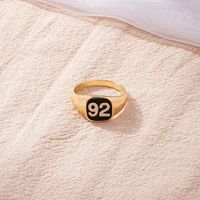 Korean Simple Dripping Ring Female Personality Creative Couple Ring Wholesale sku image 1