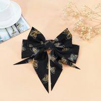 New Double-layer Big Bow Hairpin Korean Wide Fabric Back Head Clip sku image 4