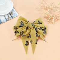 New Double-layer Big Bow Hairpin Korean Wide Fabric Back Head Clip sku image 5