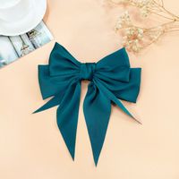 Morandi Color Bow Hairpin Chiffon Fabric Ribbon Steel Clip Korean Spring Clip sku image 4
