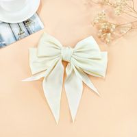 Morandi Color Bow Hairpin Chiffon Fabric Ribbon Steel Clip Korean Spring Clip sku image 5