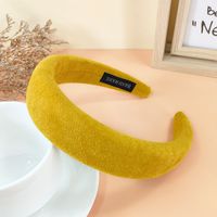 New Sponge Headband Fabric Hairpin Fashionable Wide Hairband sku image 6