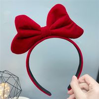 New Red Big Bow Headband Sweet Korean Cute Hair Accessories sku image 3