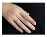 Simple Double-layer Line Open Smooth Twist Ring sku image 1