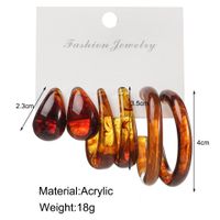 Ensemble De 3 Paires De Boucles D&#39;oreilles En Lettre C Rétro Créatives Européennes Et Américaines sku image 1