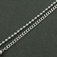 Creative Splicing Titanium Steel Shiny Star Bead Chain Short Necklace main image 5