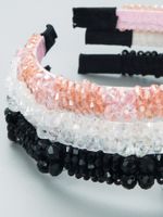 Korean Style Thin Side Crystal Headband 3pcs Of Set main image 5