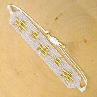 Simple Bohemian Miyuki Beads Bracelet Women's Handmade Woven Beads Five-pointed Star Ethnic Style Jewelry sku image 1