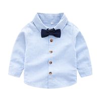 Korean Version Of The Baby Set Children's Clothing Long-sleeved Shirt Bib Two-piece Set main image 6