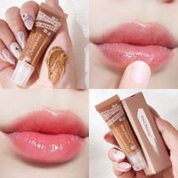 Modisches Kaffee-lippenpeeling Peeling Verblassende Lippenlinien Feuchtigkeitsspendend Und Pflegend Zarten Lippenstift main image 3