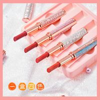 Fashion Lipstick Set Rot Orange Herbst Und Winter Weiß Samt Matte Lippenstift Set sku image 1