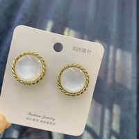 Ol Fashion Style Simple Circle Earrings Wholesale Jewelry sku image 1