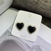 Explosive Style Earrings Office Ol Fashion Style Simple Heart Shape Earrings sku image 1