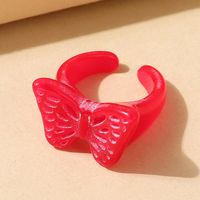European And American Wild Resin Butterfly Creative Opening Ring sku image 2