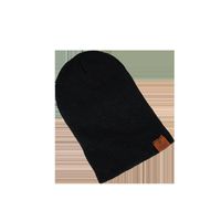 Black Vertical Striped Woolen Hat Fashion Trendy Knitted Hat Women main image 6