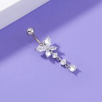European And American Zircon Belly Button Nail Butterfly Belly Button Ring Piercing Jewelry main image 1