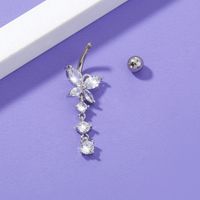 European And American Zircon Belly Button Nail Butterfly Belly Button Ring Piercing Jewelry main image 5