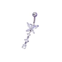 European And American Zircon Belly Button Nail Butterfly Belly Button Ring Piercing Jewelry main image 6
