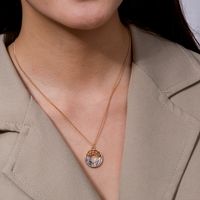 Modetrend Unregelmäßige Runde Hohle Natürliche Farbe Abalone Halskette Weiblich main image 1
