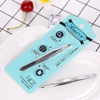 Stainless Steel Oblique Mouth Flat Eyebrow Pliers Eyebrow Clip main image 5