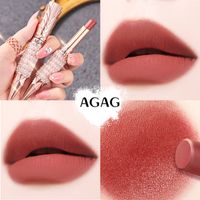 Queen's Scepter Shape Lipstick Matte Blood Orange Red Retro Red Brown Lipstick main image 2