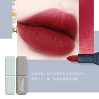 Morandi Color Matte Lipstick Set Autumn And Winter Ruby Red Caramel Brown White Lipstick Set main image 2