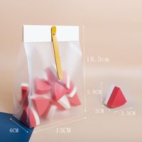 Double-layer Small Triangle Puff 20 Pieces Gift Box Ziplock Bag Non-latex Wet And Dry Puff main image 3