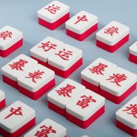 New Product Red Mahjong Makeup Puff Becomes Bigger When It Meets Water main image 3