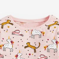 Children's T-shirt New Children's Clothing Girls T-shirt Cartoon Round Neck Long-sleeved Children's T-shirt main image 5