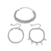 Hot Selling Star Tassel Moon Full Diamond Bracelet Fashion Adjustable Inlaid Bracelet sku image 2