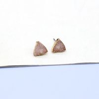 European Retro Simple Resin Geometric Fashion Four-leaf Clover Round Drop Earrings sku image 8