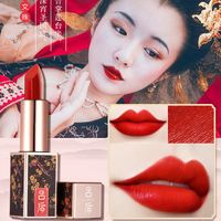 Rouge À Lèvres De Style Chinois De Mode Hydratant Rouge À Lèvres Mat Imperméable Non Marquant sku image 4