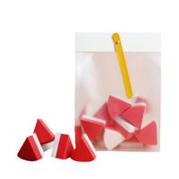 Double-layer Small Triangle Puff 20 Pieces Gift Box Ziplock Bag Non-latex Wet And Dry Puff sku image 2