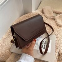 Simple Temperament Solid Color Commuter Messenger Small Square Bag main image 1