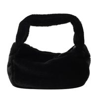 New Autumn And Winter Simple Solid Color Plush Bag main image 6
