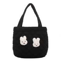 Autumn Cute Rabbit Hand Bag Quilted Stitching Rabbit Shoulder Bag main image 6
