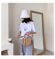 Lightweight Vegetable Basket Straw Woven Small Bag New Trendy Fashion Lace Female Bag main image 5