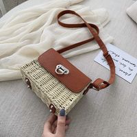 New Retro Straw Woven Bag 2021 Summer New Woven Female Bag Beach Bag main image 3