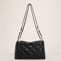 Autumn And Winter Solid Color Rhombic Chain Shoulder Bag sku image 3