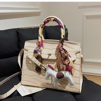Autumn And Winter Bags 2021 New Bags Female Bags Crocodile Pattern Portable Bag sku image 13