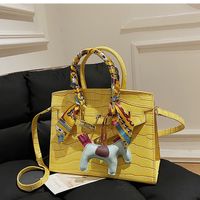 Autumn And Winter Bags 2021 New Bags Female Bags Crocodile Pattern Portable Bag sku image 14