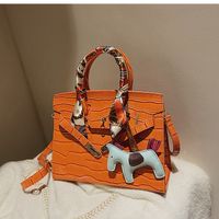Autumn And Winter Bags 2021 New Bags Female Bags Crocodile Pattern Portable Bag sku image 15