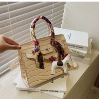 Autumn And Winter Bags 2021 New Bags Female Bags Crocodile Pattern Portable Bag sku image 5
