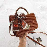 2021 Winter New Korean Fashion Simple Messenger One-shoulder Small Square Bag sku image 5