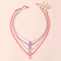 Fashion Rice Bead Flower Necklace New Jewelry main image 2