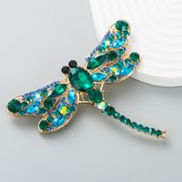 Alloy Diamond Super Flash Dragonfly Cartoon Brooch Female Pin Wholesale sku image 3